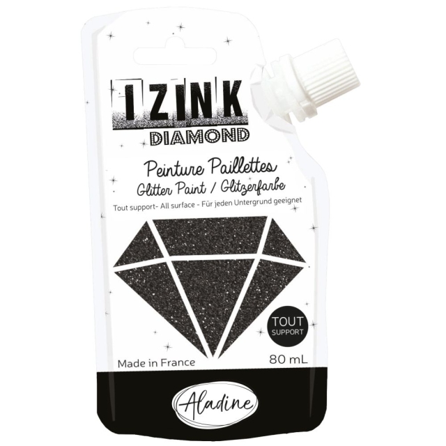 IZINK Diamond Glitzerfarbe noir / schwarz