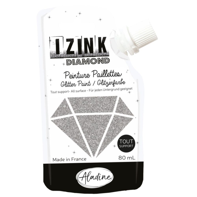 IZINK Diamond Glitzerfarbe argente