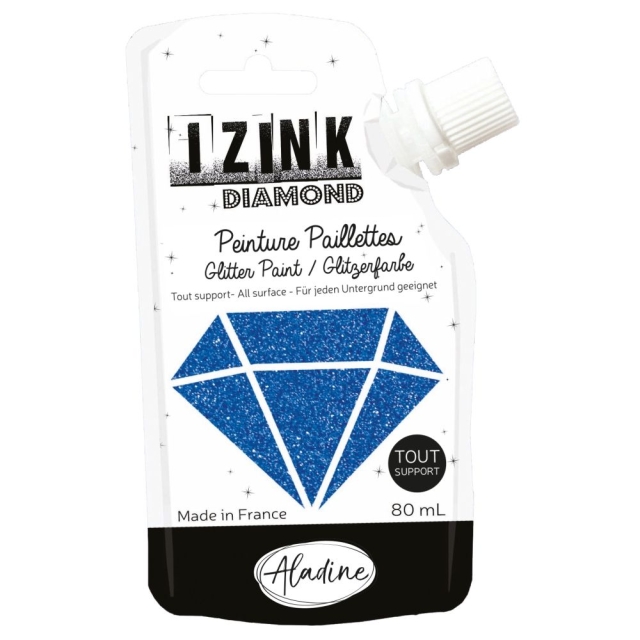 IZINK Diamond Glitzerfarbe marineblau