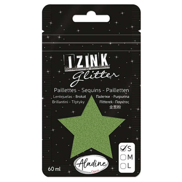 Aladine IZINK Glitter 60 ml Größe S dunkelgrün
