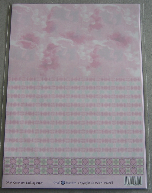 Hintergrundpapier Jackie Henshall Blumen rosé-weiss