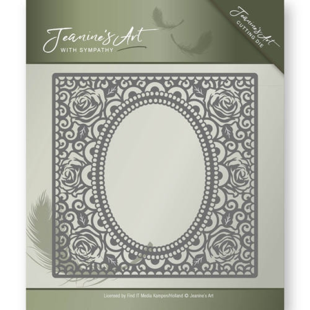 Jeanine's Art DIE Schneideschablone With Sympathy Rose Frame