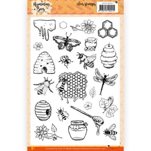 Jeanines Art Clear Stamp Humming Bees