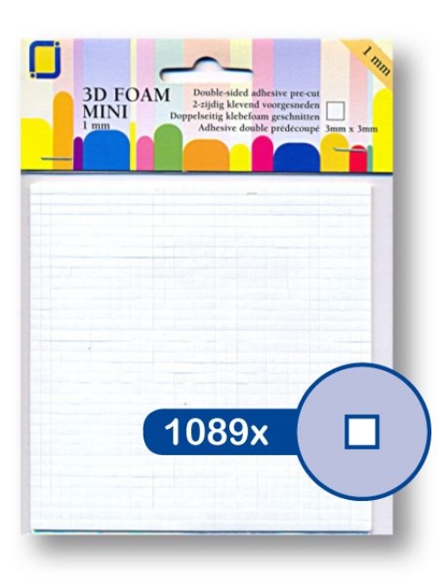 JEJE 3D Foam Mini 3 x 3 x 1 mm