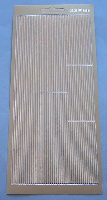 Stickerbogen gold Streifen