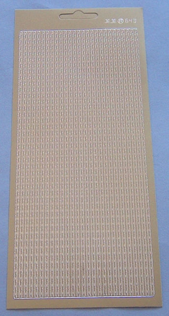 Stickerbogen gold schmale Bordüren