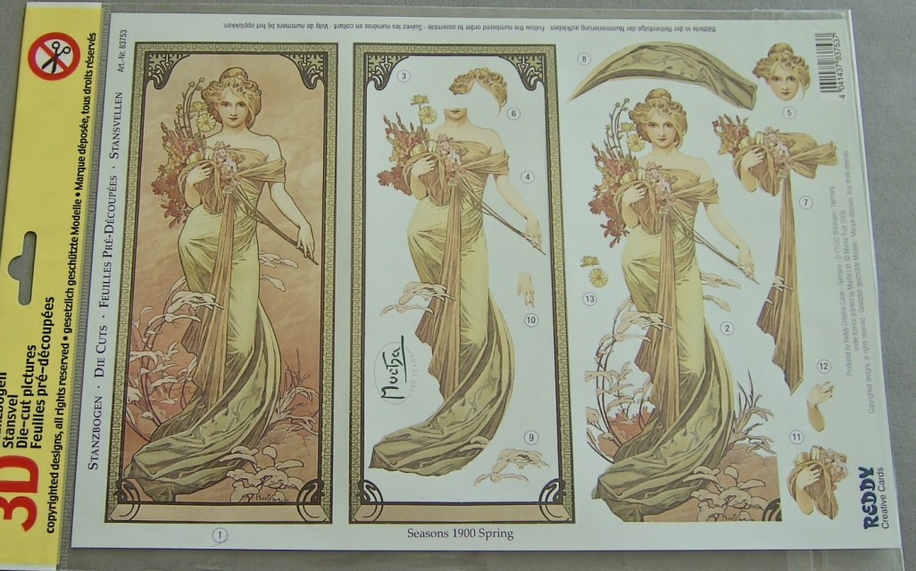3D Stanzbogen Jugendstil 1900 Spring and Summer