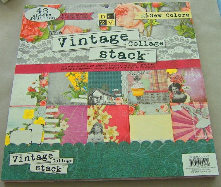 Kars DCWV Papierblock "Vintage Collage" mit 48 Bögen