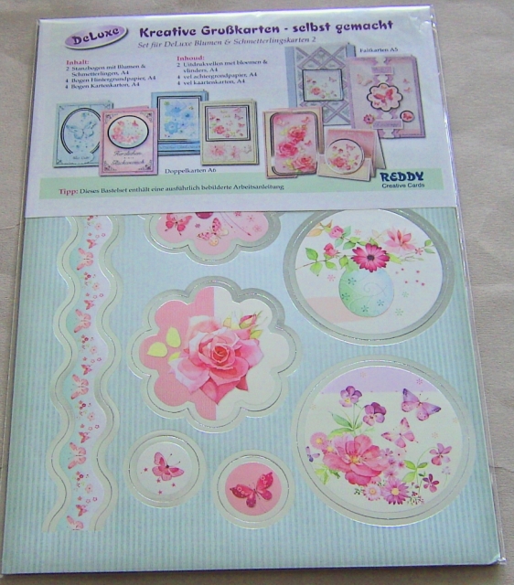 Reddy Cards Kartenset DeLuxe "Blumen und Schmetterlingskarten" 2