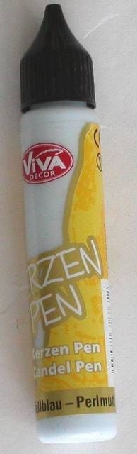 VIVA Kerzen Pen 25 ml hellblau perlmutt