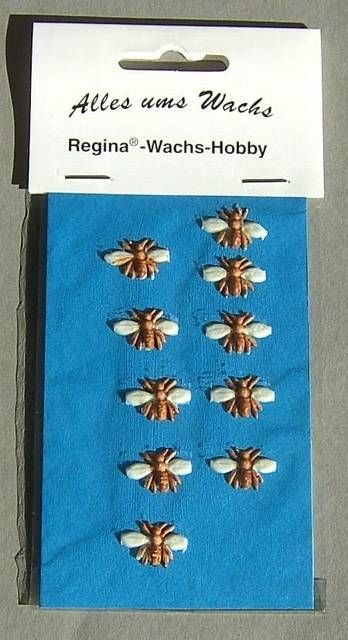 Wachs 10 Bienen 1,5 cm