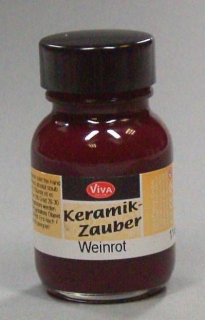 VIVA Keramik Zauber 50 ml weinrot