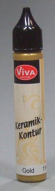VIVA Keramik Kontur 25 ml gold