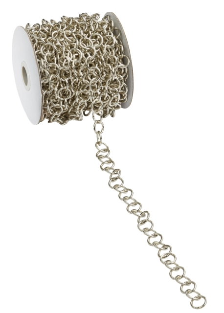 Kette 15 mm alt-silber pro Meter