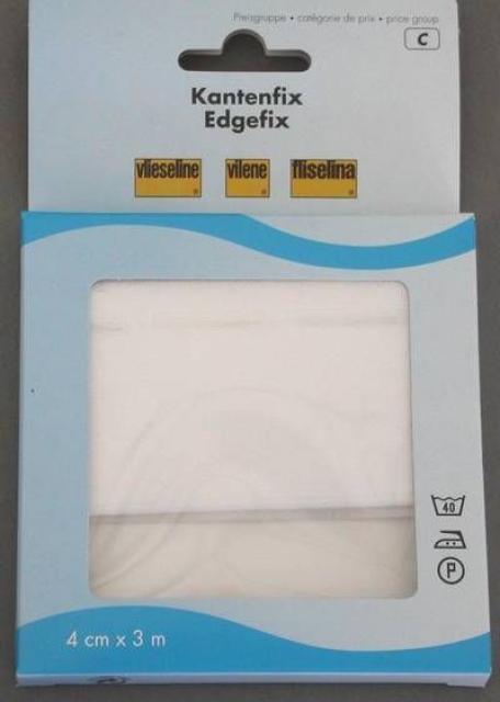 Kantenfix Vlieseline 40-10mm (5 cm breit) weiss 3 Meter