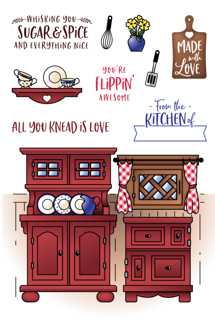 LDRS Creative Country Kitchen Clear Stamps