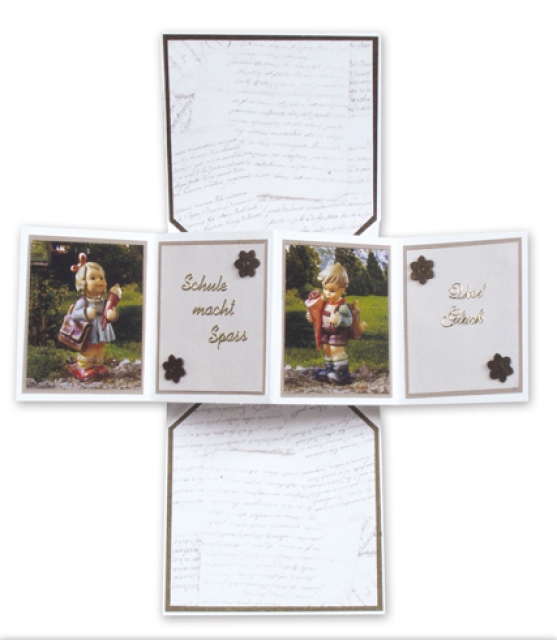 Klappkarten M.I. Hummel Schule und Urlaub