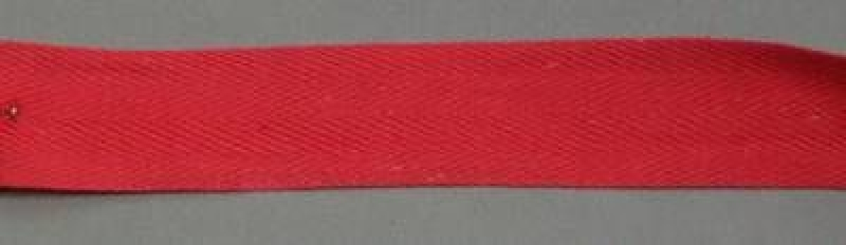 Köperband 100 % Baumwolle 30 mm pro Meter rot