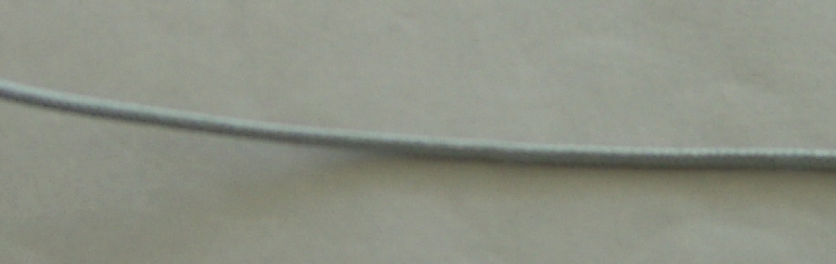 YKK Polyesterkordel 4 mm pro Meter grau