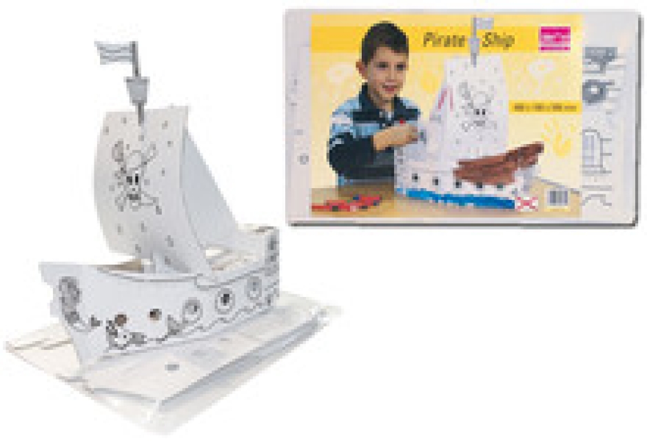 Joypac Bastelkarton Piratenschiff bedruckt