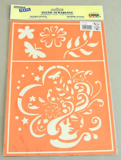 Kreul Textil-Schablone Flower Girl