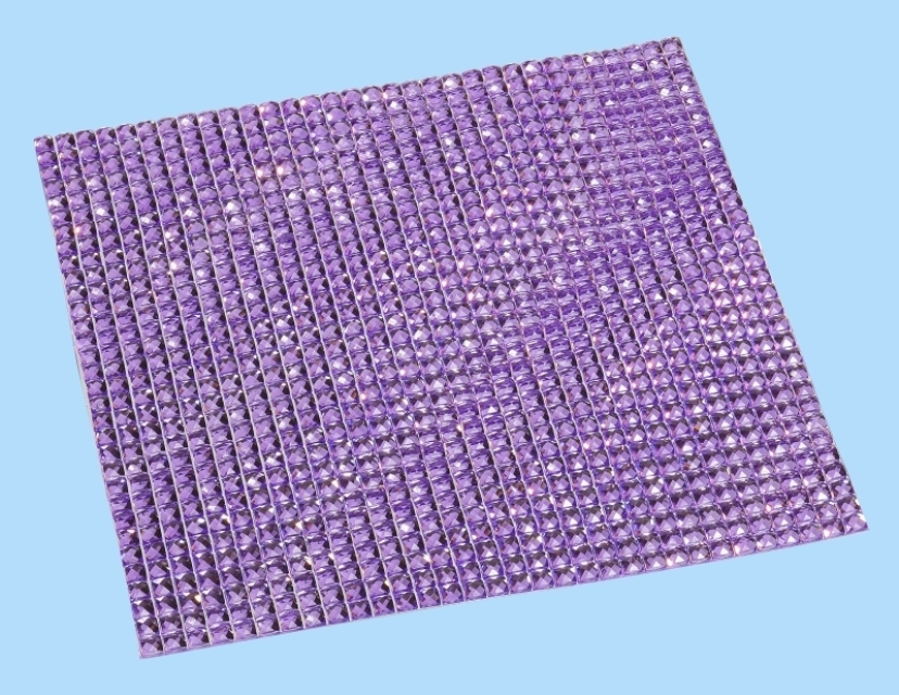 Hobbyfun Kristallmatte pflaume 10 x 10 cm