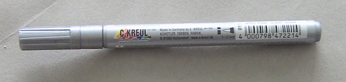C. Kreul Lackmalstift silber 1 - 2 mm