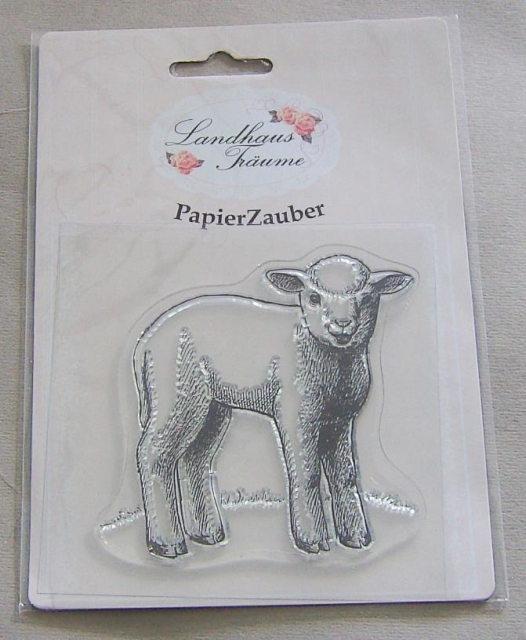 Landhaus-Träume Silikonstempel Lamm stehend