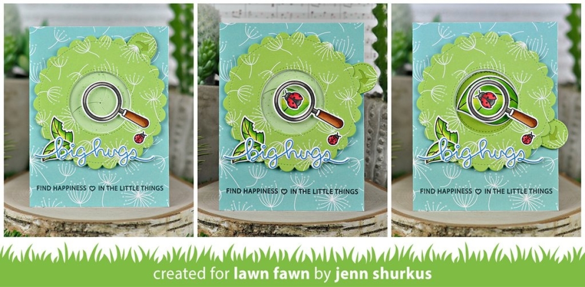 Lawn Fawn Magic Iris Scallopped Add-On Dies Schneideschablonen