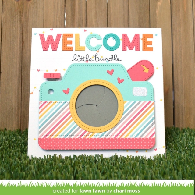 Lawn Fawn Die Schneideschablone Magic Iris Camera Add-On Dies