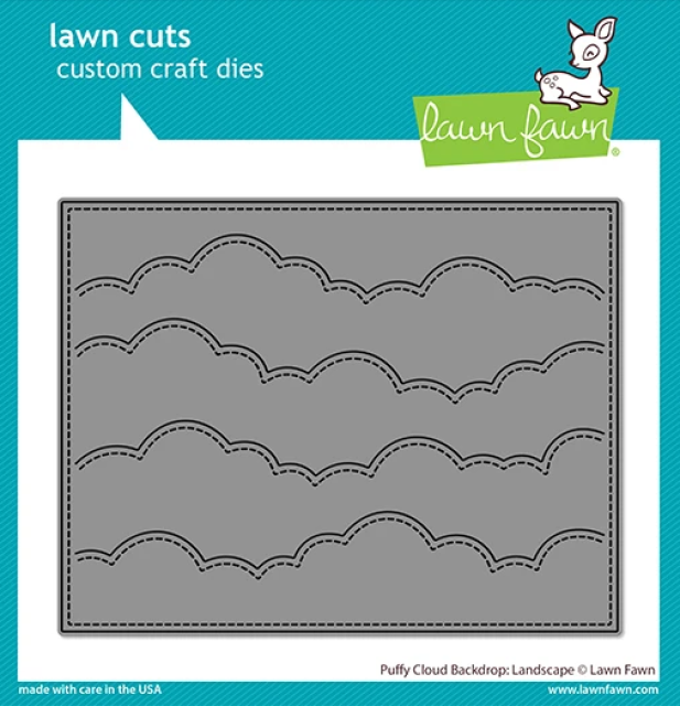 Lawn Fawn Die Schneideschablone Puffy Cloud Backdrop Landscape Dies
