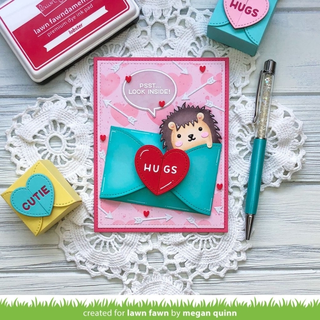 Lawn Fawn Gift Card Heart Envelope Dies Stanzschablonen