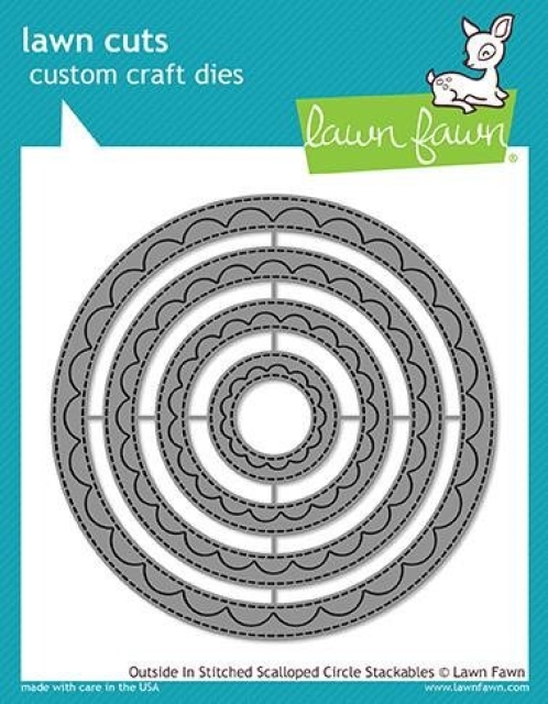 Lawn Fawn Outside In Stiched Scalloped Circle Stackables Dies Stanzschablonen