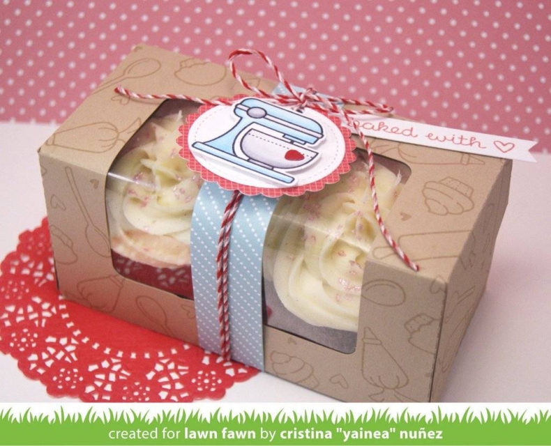 Lawn Fawn Clear Stamps Baked with Love