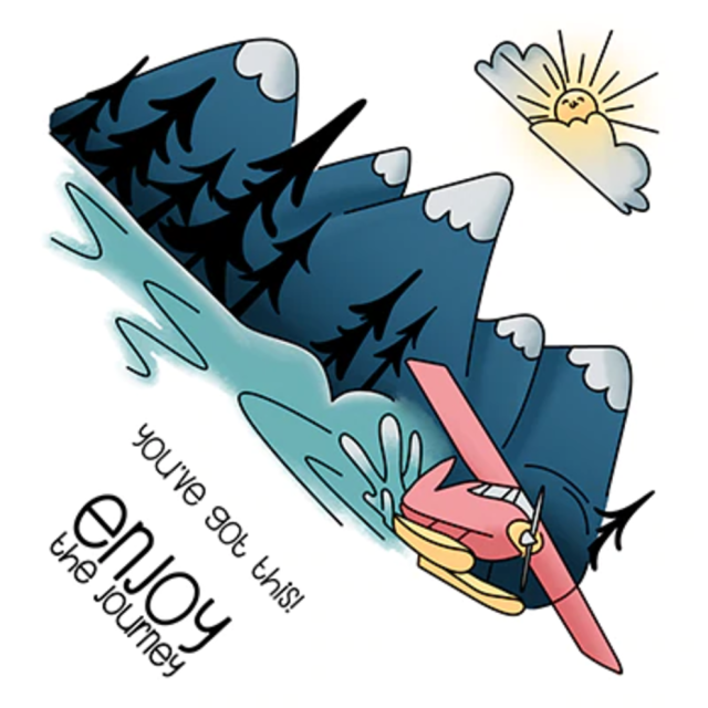 LDRS Creative Mountain Hights 4 x 4 Inch Clear Stamps