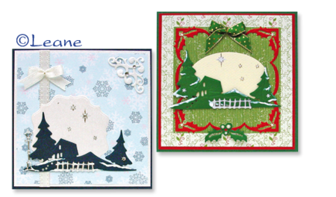 Leabilitie Schneideschablone Scenery with House