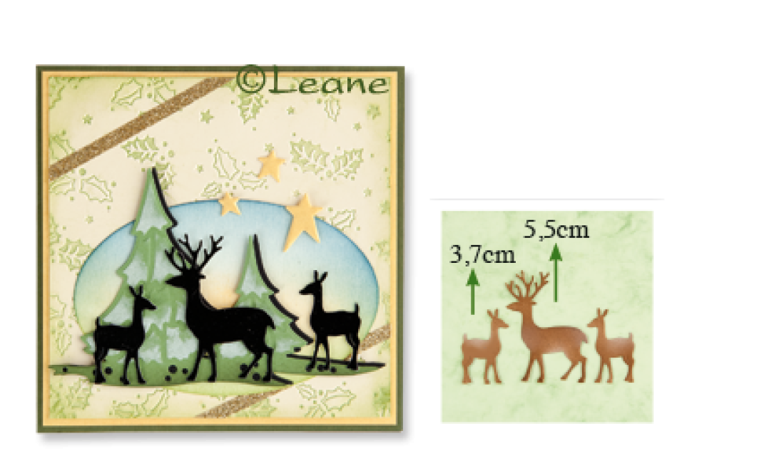 Lea bilitie Schneide- und Prägeschablone Deer