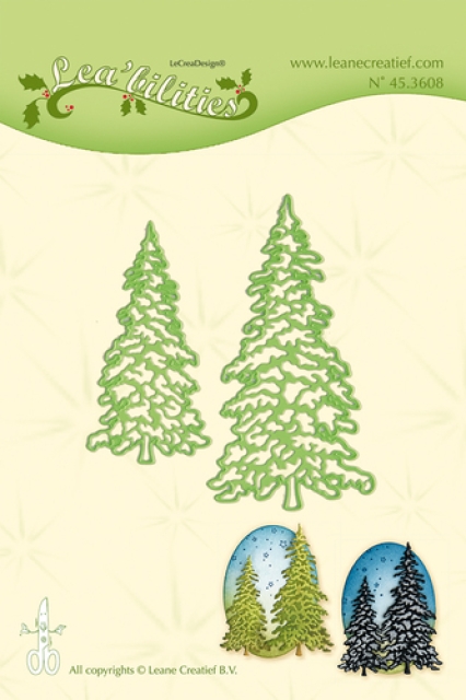 Leabilitie Schneide- und Prägeschablone Bäume Trees