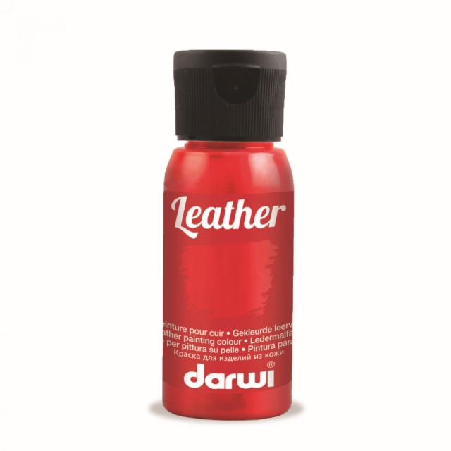 Darwi Leather Marker 50 ml zinnoberrot