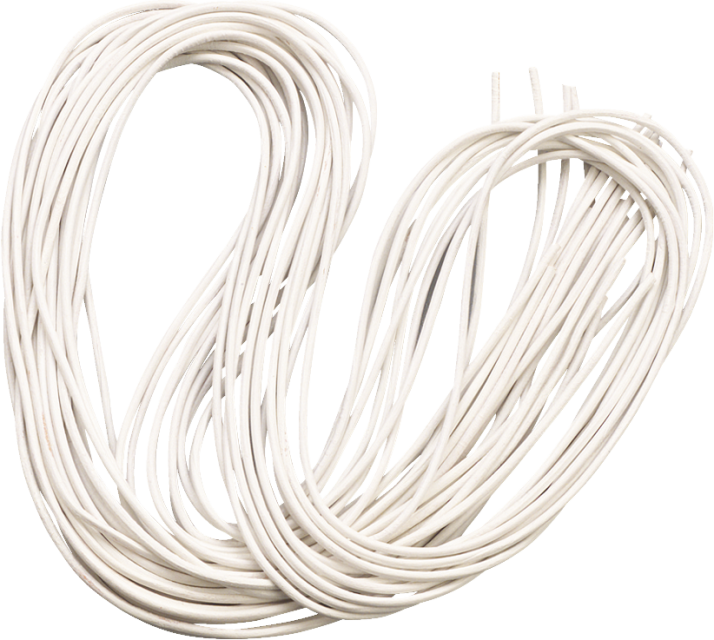 Lederriemen 2 mm 1 Meter 2 Stück weiß