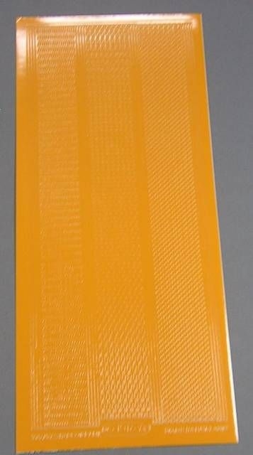 Stickerbogen 10 x 23 cm Rand Zacken orange