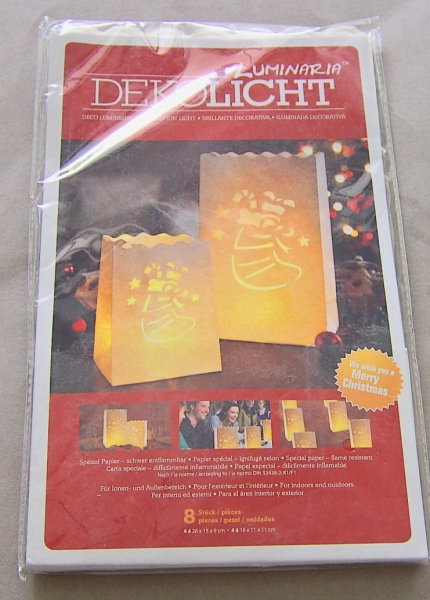 Efco Lichttüte Nikolausstiefel weiss Mix 26 x 15 x 9 cm + 16 x 11 x 11 cm