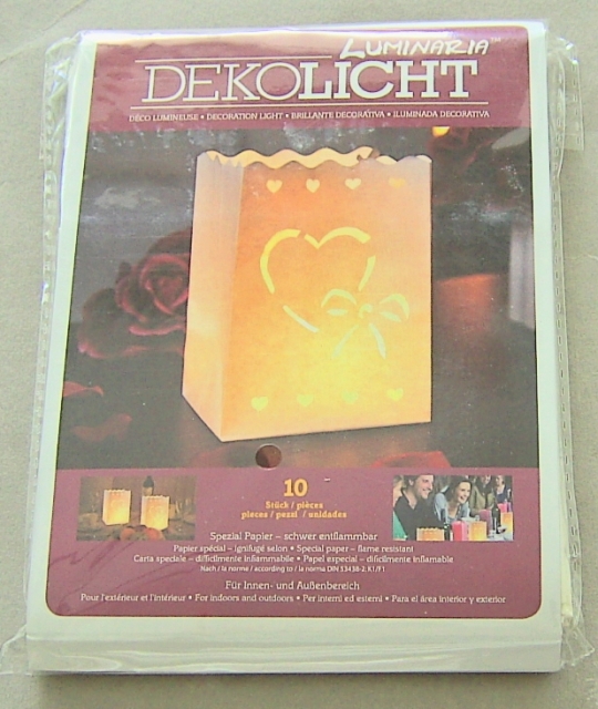 Efco Lichttüte Amore weiss Set 16 x 11 x 11 cm