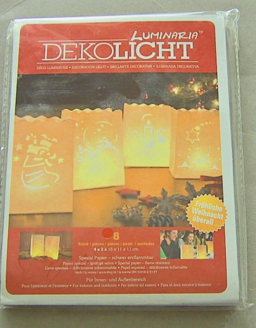 Efco Lichttüte Weihnachtszeit weiss 16 x 11 x 11 cm
