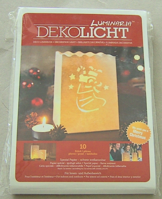 Efco Lichttüte Nikolausstiefel weiss 16 x 11 x 11 cm