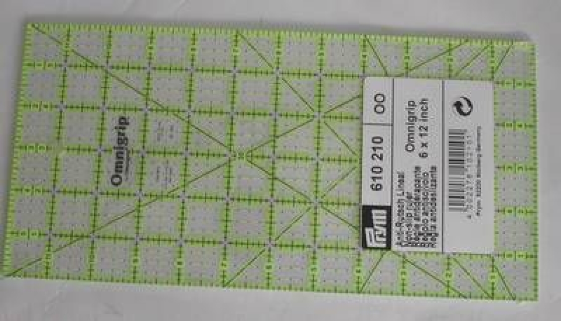 PRYM Omnigrid Anti-Rutsch Lineal 6 x 12 Inch