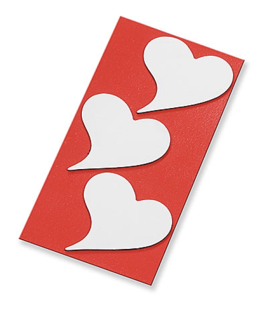 Knorr-Prandell Magnetsticker Herzen 4,5 x 4,5 cm, 3 Stück