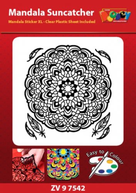 Mandala Stickerbogen XL Suncatcher 02