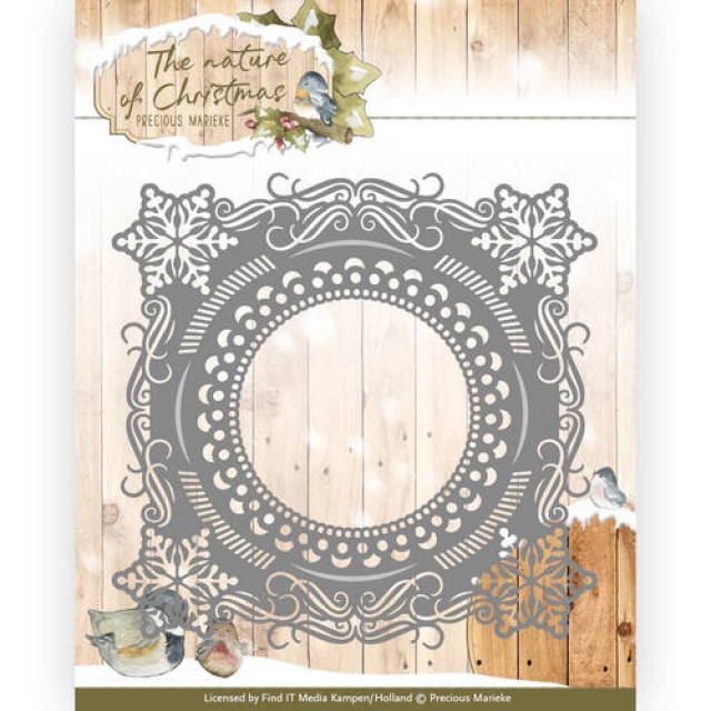 Precious Marieke The nature of Christmas Christmas Snowflake Frame