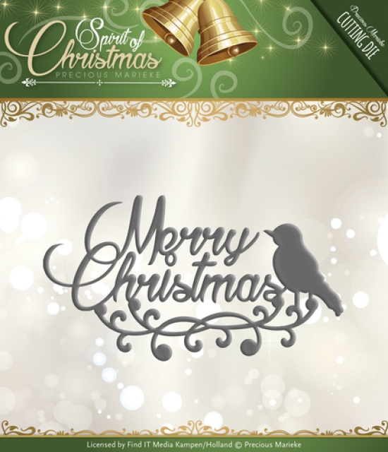 Precious Marieke Die / Stanzschablone Spirit of Christmas Merry Christmas